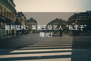 最新猛料：某天王级艺人“私生子”曝光！
