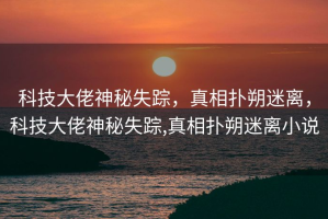 科技大佬神秘失踪，真相扑朔迷离，科技大佬神秘失踪,真相扑朔迷离小说